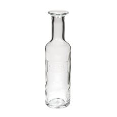 Botella de Vino Color Transparente Relaxdays diseño con Texto en alemán Cristal, tamaño XL, 750 ml 