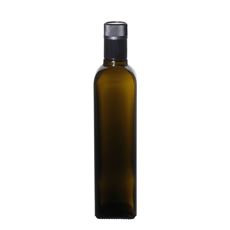 500ml botella verde antigua vinagre-aceite "Quadra" DOP