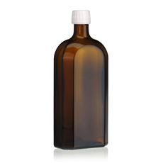 500ml botella de medicina marrón especial con cierre original de 28mm
