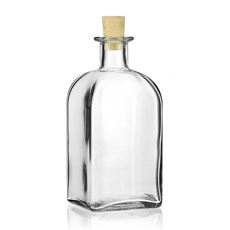 500ml botella de vidrio transparente "Farmaceútica Carree"