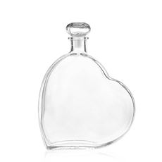 500ml botella de vidrio transparente "Corazón Grande"