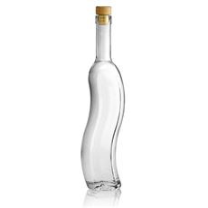 500ml botella de vidrio transparente "La-Ola"