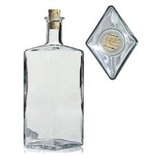 500ml botella de vidrio transparente "Riva"