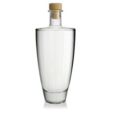 500ml botella de vidrio transparente 'Vanessa'