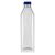 1000ml Botella PET con gollete ancho "Milk and Juice Carree" azul