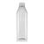 1000ml Botella PET con gollete ancho "Milk and Juice Carree" blanco