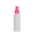 100ml bottiglia HDPE "Tuffy" natura/rosa con erogatore spray