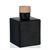 100ml mat-zwarte glazen fles "Cube"
