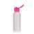 100ml bottiglia HDPE "Tuffy" natura/rosa con tappo Flip top