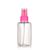 100ml bottiglia PET "Carlo" rosa con erogatore spray
