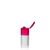 15ml HDPE-fles "Tuffy" roze met scharnier dop