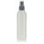 200ml bottiglia HDPE "Tuffy" natura/argento con erogatore spray