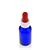 20ml botella por medicina azul con pipeta