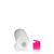 250ml HDPE-Flasche "Tuffy" pink mit Klappscharnier
