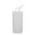 300ml HDPE-Flasche "Pipe" natur Klappscharnier weiß