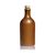 500ml Keramikflaske, munding med korkprop, krystalbrun