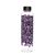 500ml glass drinking bottle "purple swarmflower"