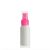 50ml HDPE-Flasche "Tuffy" pink mit Sprühzerstäuber