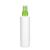 Weiße "Green-HDPE"-Flasche, 250ml, mit grünem Sprühzerstäuber