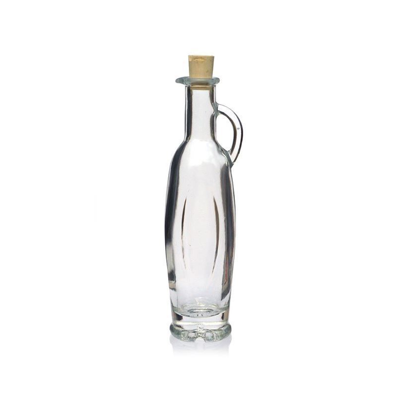 Essig-ölflasche „eleganta“ 100 ml | Essig und Öl, Flasche | klar | Glas | Flaschenland | Korken | Kältebeständig, spülmaschinengeeignet,