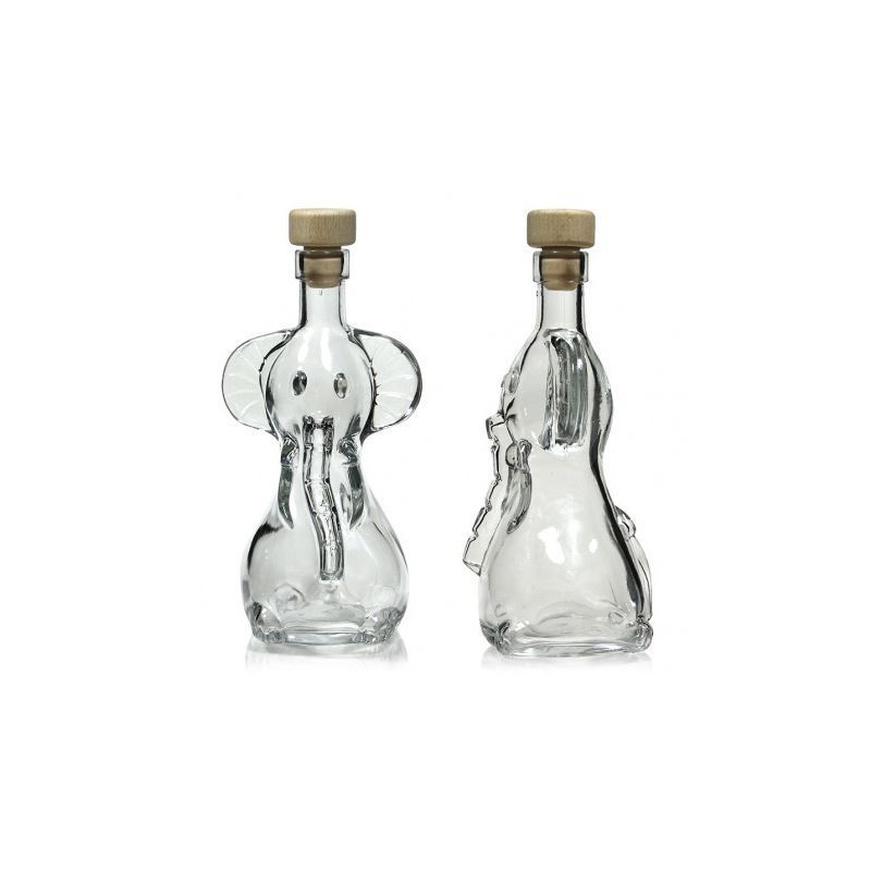 200ml Clear Glass Bottle Elephant World Of Uk
