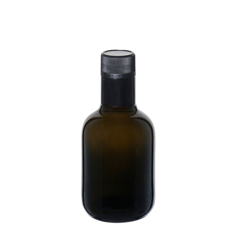 Antikgrüne essig-/ölflasche „biolio“ dop 250 ml | Essig und Öl, Flasche | Glas | Flaschenland | Steckverschluss | Kältebeständig,