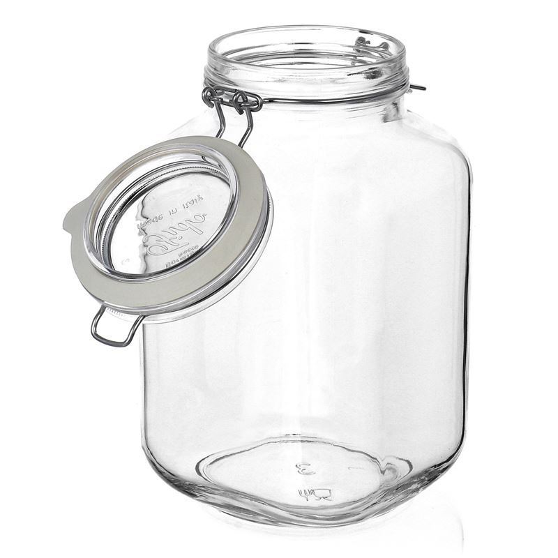 Drahtbügelglas „rocco“ 3 L | Einmachglas, Glas | klar | Glas | Flaschenland | Drahtbügelverschluss | Kältebeständig, extra abgedichteter