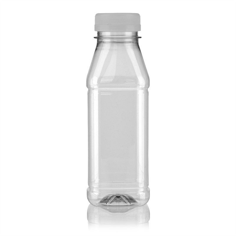 330ml PET flaske bred and Juice hvid - flaskelandet.dk