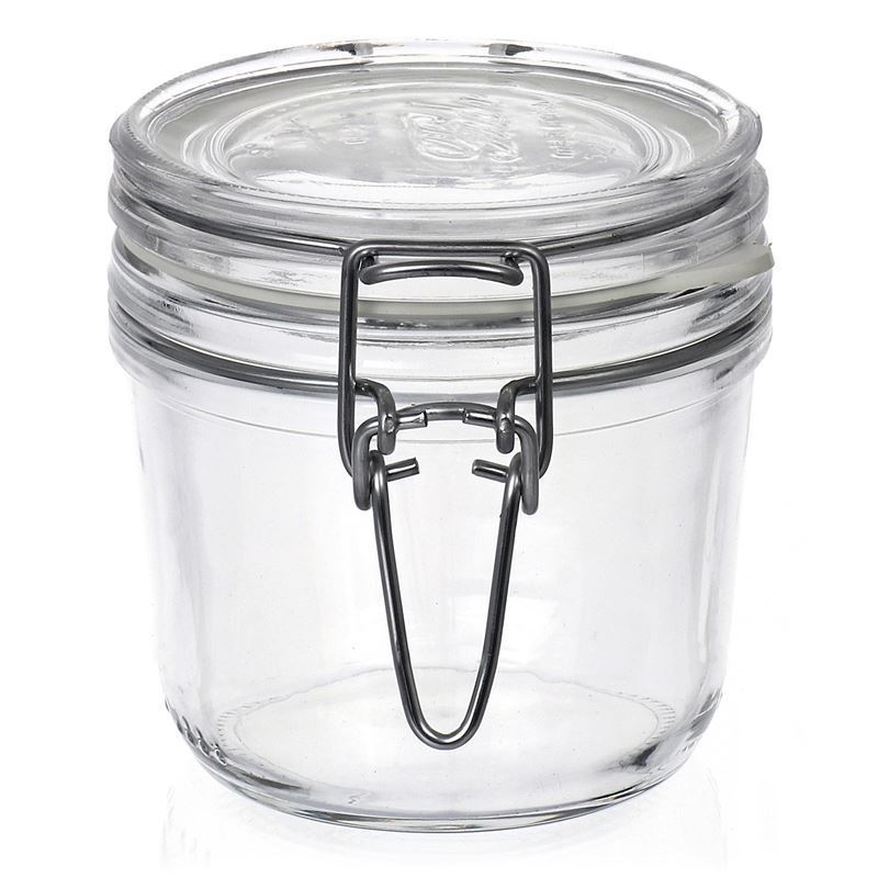 Drahtbügelglas „rocco“ 350 ml | Einmachglas, Glas | klar | Glas | Flaschenland | Drahtbügelverschluss | Kältebeständig, extra abgedichteter