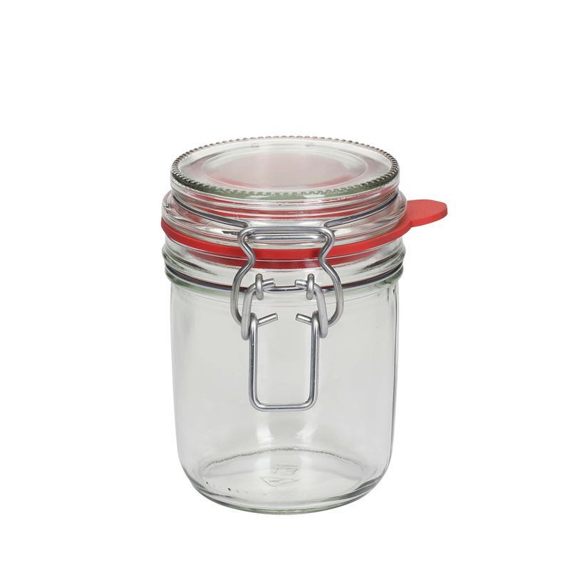 Drahtbügelglas 370 ml | Einmachglas, Glas | klar | Glas | Flaschenland | Drahtbügelverschluss | Kältebeständig, extra abgedichteter Verschluss
