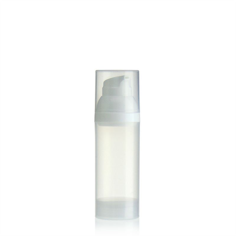 50ml PP Airless Dispenser natural/white - world-of-bottles.co.uk