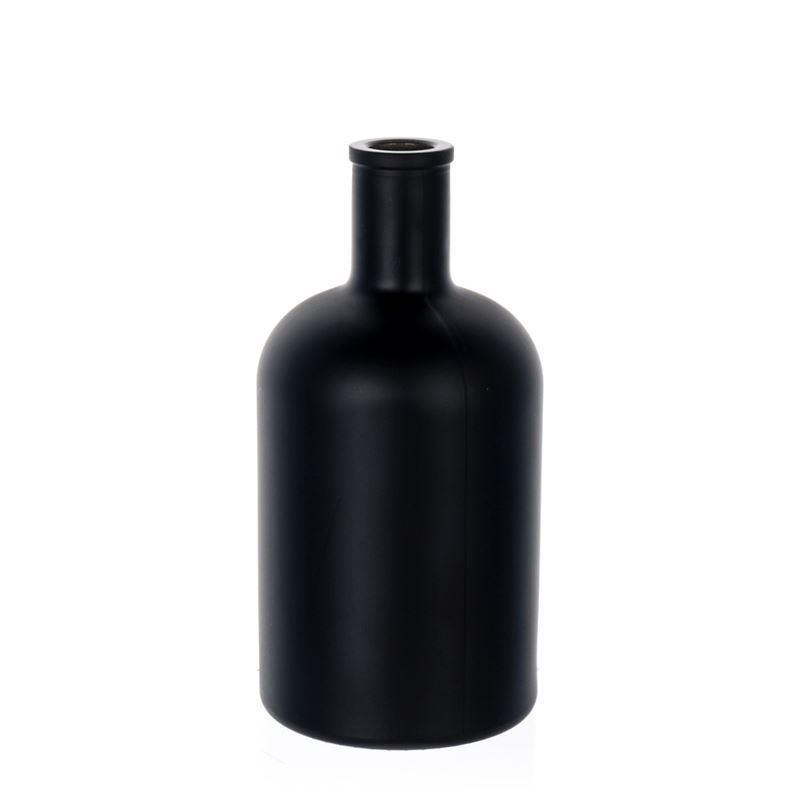 Download 700ml black-frosted glass bottle "Gerardino" - world-of ...