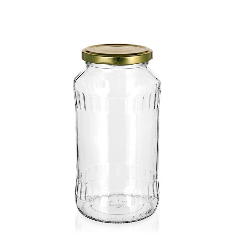 Hohes universalglas „santorin“ mit twist off 66 720 ml | Einmachglas, Glas | klar | Glas | Flaschenland | Twist-Off-Verschluss |